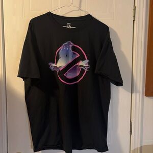 Men's Ghostbusters Black Crewneck Short Sleeve Logo Graphic T-Shirt XL